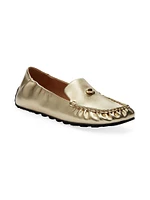 Ronnie Metallic Leather Loafers