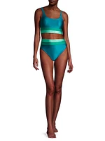 Mackenzie Colorblocked Bikini Top