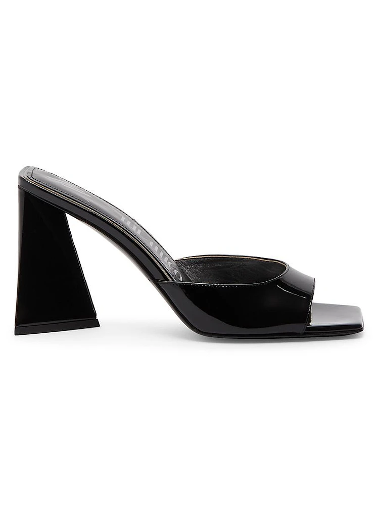 Mini Devon 85MM Patent Leather Mules