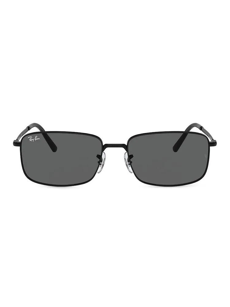 RB3717 60MM Metal Rectangular Sunglasses