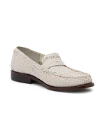 Woven Leather Loafers