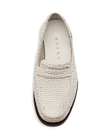 Woven Leather Loafers