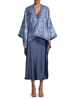 Floral Jacquard Cape