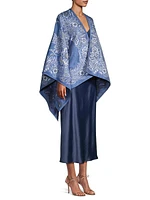 Floral Jacquard Cape