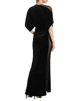 Obie Velvet Mesh Gown