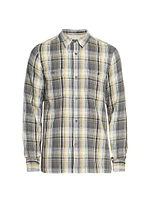 Ahmad Plaid Button-Front Shirt