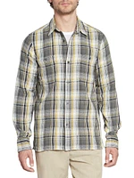 Ahmad Plaid Button-Front Shirt