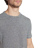 Striped Cotton-Linen Crewneck T-Shirt