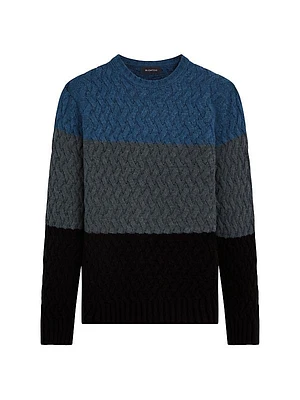 Striped Wool-Blend Sweater