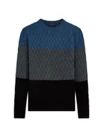Striped Wool-Blend Sweater