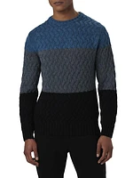 Striped Wool-Blend Sweater