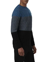 Striped Wool-Blend Sweater