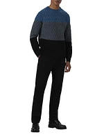 Striped Wool-Blend Sweater