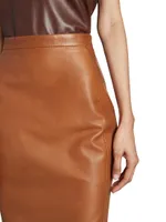 Pencil Skirt Lambskin