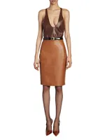 Pencil Skirt Lambskin