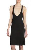 Racerback Dress Shiny Jersey