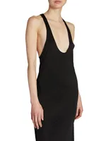 Racerback Dress Shiny Jersey