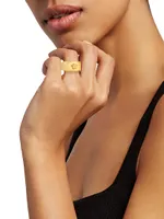 Nuts & Bolts Goldtone Ring