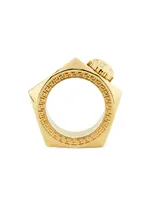 Nuts & Bolts Goldtone Ring