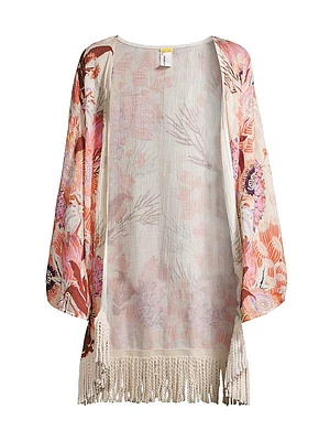 Juana Boreal Floral Fringe Tunic