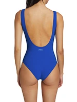 Verde Surplice One-Piece Swimsuit