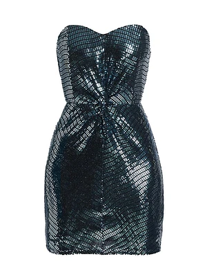 Daya Sequined Strapless Minidress