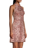 Halter Sequin Minidress