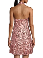 Halter Sequin Minidress