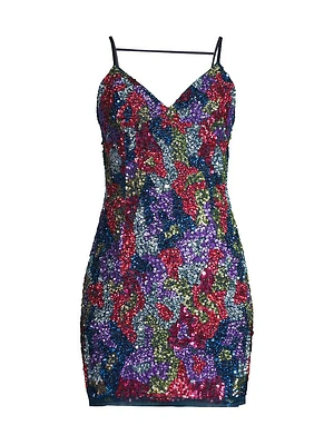 Fully Beaded Mini Dress