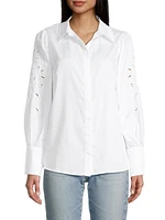 Devlin Cotton Eyelet Shirt