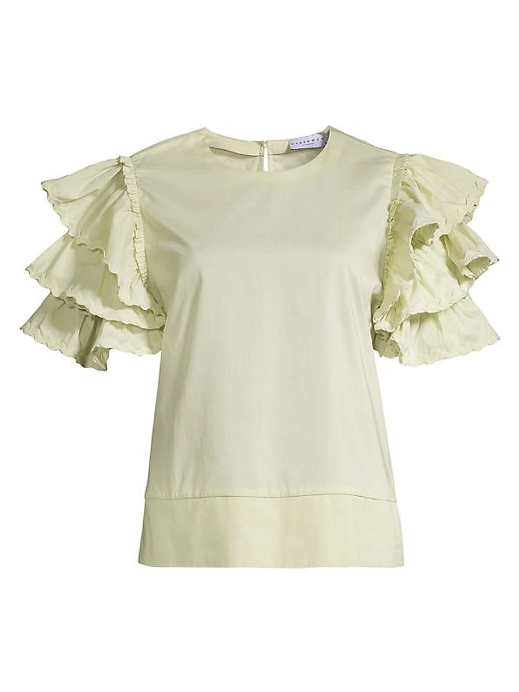 Juliette Tiered Cotton Blouse