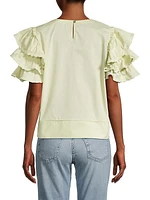 Juliette Tiered Cotton Blouse