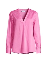 Cassian Boxy V-Neck Blouse