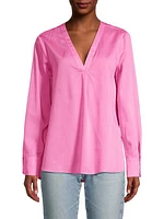 Cassian Boxy V-Neck Blouse