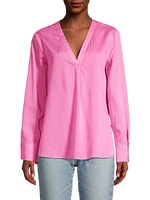 Cassian Boxy V-Neck Blouse