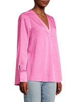 Cassian Boxy V-Neck Blouse