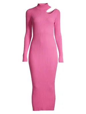 Ainsley Cut-Out Knit Midi-Dress