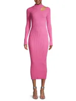 Ainsley Cut-Out Knit Midi-Dress
