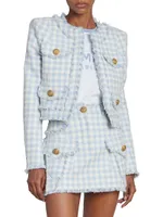 Vichy Gingham Tweed Jacket