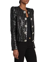 Glitter Tweed Jacket