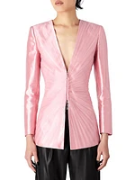 Tulle Collarless Evening Jacket