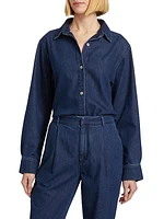 Navie Cotton-Blend Denim Shirt