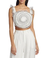 Joviality Rosette Crop Top