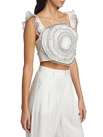 Joviality Rosette Crop Top