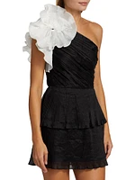 Merriment Upscale Rosette Minidress