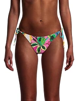 Embellish Tropical Floral String Bikini Bottom