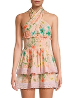 Nora Floral Ruffled Minidress