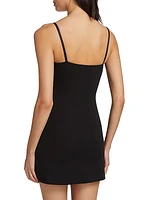 Crystal Bow Sleeveless Minidress