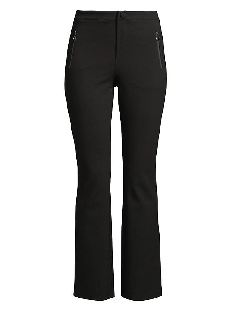 Ponte Slim Flared Pants