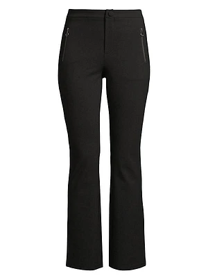 Ponte Slim Flared Pants